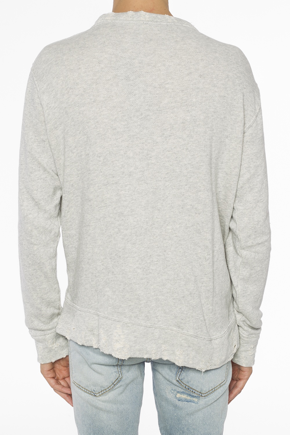 Grey Sweatshirt with decorative holes R13 Vitkac France